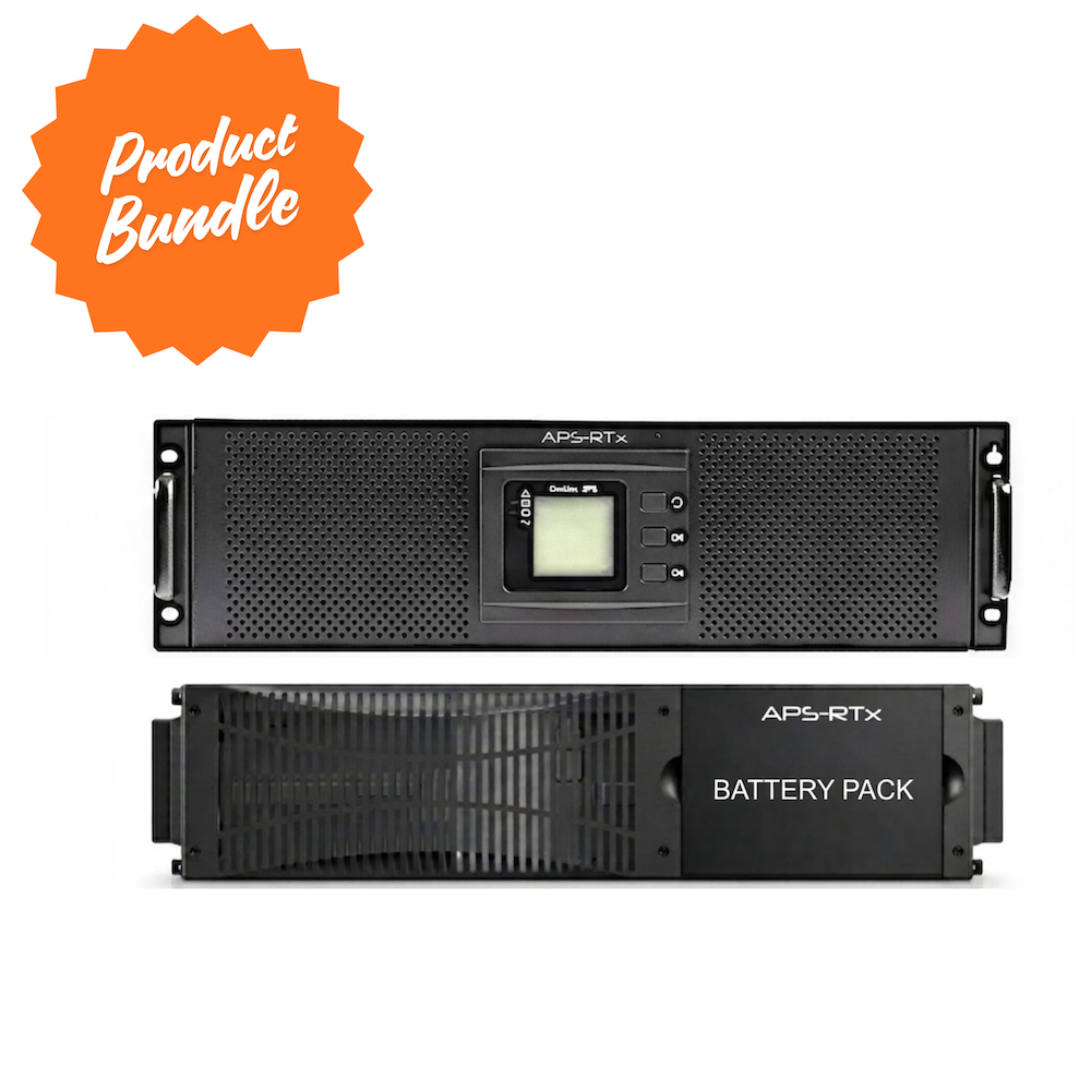 APS-RTx PowerLine Flex PL31-10K-P1-B1 – 10kVA/10kW Online UPS System with 1 Power Module and 1 Battery Box